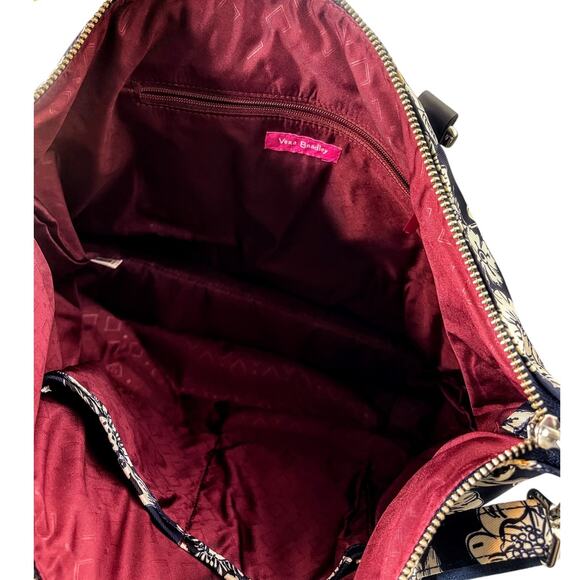 Vera Bradley Midtown Tote Midnight floral Bag Crossbody - Picture 11 of 11